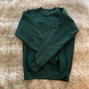 Green Hanes sweater